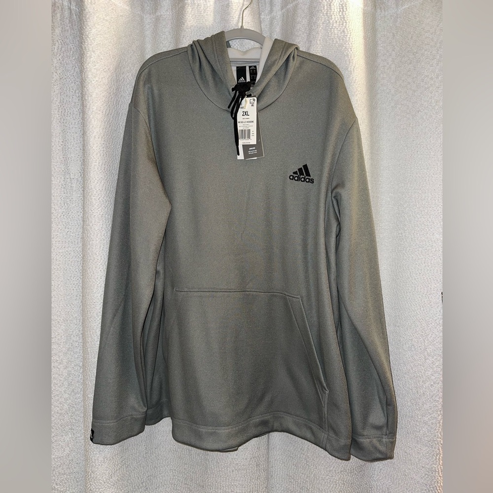 Men’s Gray Adidas GG LC Hoodie Multi Sport Size XXL NWT